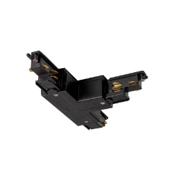 S-TRACK T-verbinder aarde binnen, links, DALI, PHASE, zwart