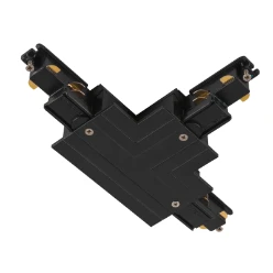 T-verbinder, voor S-TRACK 3-fase-inbouwrail, aarde binnen links, met v