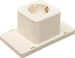 Deksel voor dozen voor montage op de wand/plafond Hafobox ABB Installatiedozen en -kasten Deksel 3611 met enkele WCD, crème  gerecycled kunststof 1SPA007160F9195