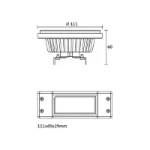 LED-lamp Tronix Lighting AR111