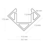 Mechanische toebehoren/onderdelen voor verlichtingsarmaturen Tronix Lighting Hoek