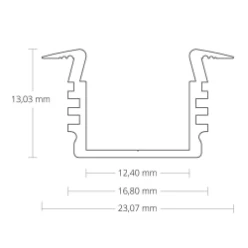 Tronix Lighting Mechanische toebehoren/onderdelen voor verlichtingsarmaturen LED strip profielen