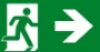 Pictogram noodverlichting Evago ABB VanLien PP 220/52 PICTOGRAMPLAAT RECHTS 7TCA091350R3948
