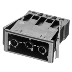 chassisdeel, 3-polig zwart