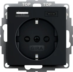 Gira Wandcontactdoos System 55 Across programs