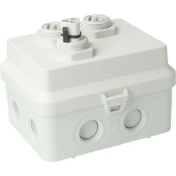 AK2-B, IP65, 1x 3P male + 2x 3P zonder aansluitdraden