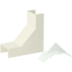 Binnenhoekstuk leidingkanaal K25/P25-plattebuis ATTEMA DBI25 DATA-BINNENHOEKSTUK 5674 CREME (RAL 1013) AT5674