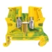 Verbindingsrijgklem Rijgklem Legrand Rijgklem Viking³ voor aardleider 2.5mm² groen/geel, enkelvoudige doorverbinding 1 ingang/1 uitgang, metalen voet. Bevestiging op DIN-rails zonder schroeven t/m breedte van 10mm. Voor symm.DIN-rail diep 15mm en symm.DIN