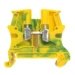 Verbindingsrijgklem Rijgklem Legrand Rijgklem Viking³ 6mm² groen/geel, enkelvoudige doorverbinding 1 ingang/1 uitgang, metalen voet. Bevestiging op DIN-rails zonder schroeven t/m breedte van 10mm. Voor symm.DIN-rail diep 15mm en symm.DIN-rail EN 60715 die