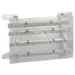 Klemmenkast Stroomverdeling Legrand Stroomverdeler voor kabelschoen Lexic 4P 400A, bestaat uit 4 stuks kopperrails 32x5mm, elk voorzien van 2 aansluitpunten dia 8,5mm (bijv.flexibele koperrail), afstand 21x bout M6 (max.70mm²). (PF à 40 C62) 037308