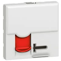 RJ45 cat6A UTP 2 mod veiligh. LCS² Mosaic rood