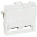 Datacom contactdoos (twisted pair) Schakelmateriaal Legrand Mosaic 2xRJ45 UTP LCS5 2 modules schuin. Compact, waardoor montage in ondiepe goot mogelijk is. (CT à 50 C62) 076502