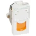 Datacom contactdoos (twisted pair) Schakelmateriaal Legrand RJ45 Cat. 6A UTP 2 modules oranje LCS² Mosaic oranje 076527