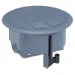 Vloercontactdoos Vloerdozen Legrand Vloerdoos IP-20/IK 07 grijs RAL7031, voor technische vloer of betonvloer, minimaal benodigde hoogte 80mm, uitsnijding 90mm rond. Uit te rusten met 1 Mosaic 2P+A contactdoos 2 modules en 1 Mosaic RJ45 contactdoos 1 modul