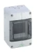 Groepenkast, leeg  Spelsberg Modulaire verdeler, Beschermingsgraad IP55, 3 Scheidingseenheden, slagvastheid IK07, Beschermingsklasse II, Nominale spanning 400V AC, Halogeenvrij (CT à 16 C62) 73560301