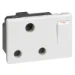 Wandcontactdoos Schakelmateriaal Legrand Arteor wandcontactdoos 15A schakelaar BS RSA 3modules (CT à 50 C62) 572132