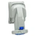 CEE-contactdoos combinatie (IEC 60309) CEE materiaal Legrand Wandcontactdoos 63A - 9h - 230V - 3P+A - CEE - IP66/67 - P17 Tempra Pro (PF à 24 C62) 555555