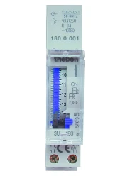 SUL 180 a schakelklok, 24 uurs, segm.schijf, gangres., maak (1 mod)