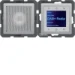 Overige elektronische elementen schakelmateriaal berker Hager Radio Touch met luidspreker DAB+, berker Q.1/Q.3/Q.7, alu soft finish 29806084