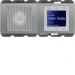 Overige elektronische elementen schakelmateriaal berker Hager Radio Touch met luidspreker DAB+, berker K.5 edelstaal gelakt 29807004