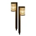 Tuin-/voetpadverlichtingsarmatuur Solar Interlight Solar led tuinlantaarn Ø78mm 58cm hoog 2 stuks incl. batterij IL-SOLL