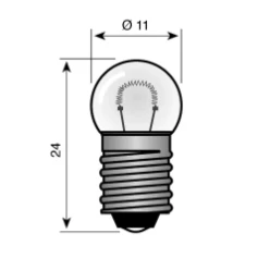 Vezalux Indicatie- en signaleringslamp Miniatuur gloeilamp