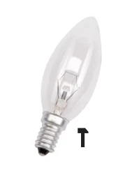 Gloeilamp kaarsvormig Lampen voor verlichtingsarmaturen LEDVANCE OS KAARSLAMP  60W E14 HELDER 881433644RC