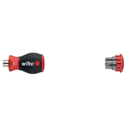 WIHA Stubby Schroevendraaier met Bitmagazijn magnetisch 1/4" 3801 TORX