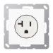Wandcontactdoos AS/A range Jung Wcd. A(S)500 alp.wit Us-Nema 20 A A521-20WW