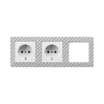 Wandcontactdoos Jung AS 1520-2 ELKI WW