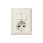 Schakelaar/wandcontactdoos combinatie Jung AS 5575 EU