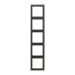 Afdekraam schakelmateriaal LS range / LS 990 JUNG AFDEKRAAM LS-EDELSTAAL 5-VOUDIG ES2985