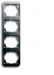 Afdekraam schakelmateriaal Alpha nea ABB Busch-Jaeger Afdekraam, 4-voudig, voor verticale montage, a-platin. 2CKA001754A1686