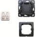 Zender/afstandsbediening voor schakelmateriaal FoHue ABB Busch-Jaeger FoH bediening, opbouw, 2-kanaals, voor het draadloos schakelen/dimmen van Philips Hue lampen, batterijloos en onderhoudsvrij. 2CKA006710A0014