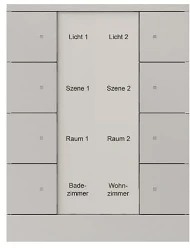 Bedienings sensor KNX - ClimaEco Alu zilver 8f