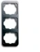 Afdekraam schakelmateriaal Alpha nea ABB Busch-Jaeger Afdekraam, 3-voudig, voor verticale montage, a-platin. 2CKA001754A1678