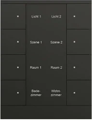 Bedienings sensor KNX - ClimaEco Mat zwart 8f