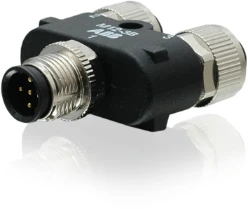 M12 Y-connector voor parallelle conn.