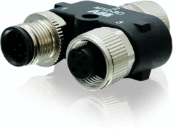 M12 Y-connector voor seriële connectie