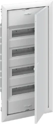 Inbouwverdeler met sierlijst en deur 48M, 4-rijen, IP30 , N/PE QT, RAL