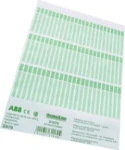 Tekststrookblad ABB Componenten ZA79