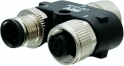 M12 Y-connector voor Focus lichtgordijn zender en ontvanger