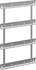 DIN-rail binnenwerk, 4-rijen, UK64