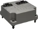 Deksel voor dozen voor montage op de wand/plafond Hafobox ABB INST Deksel 3640 met GST18 connector 1x3-p en 1x4-p gerecycled kunststof 1SPA007130F9700