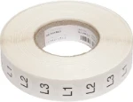 Tekststrookblad ABB Installatiedozen en -kasten 71104 Stickers 