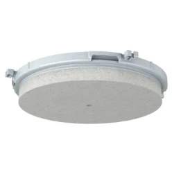 Toebehoren/onderdelen voor inbouwdoos verlichtingsarmatuur Installatie ATTEMA HALOX 100 FRONTDEEL PLAFONDDOORVOER MET MINERAALVEZELPLAAT 1281-11