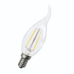 LED-lamp LED Filament candle BAILEY TIP-KAARSLAMP C35 COSY E14 2W 180LM 2700K HELDER 80100035106