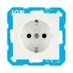 Wandcontactdoos ION INDUSTRIES Wandcontactdoos RA V1/J1 Alpin Wit