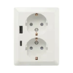 Wandcontactdoos ION INDUSTRIES Wandcontactdoos Half Opbouw 2-voudi