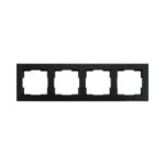 Afdekraam schakelmateriaal ION INDUSTRIES Afdekraam 4-voudig V1 Mat Zwart